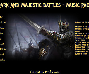 Dark and Majestic Battles - Music Pack