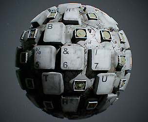 Keyboard Material in Substance Designer