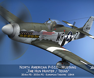 North American P-51D - The Hun Hunter / Texas