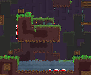 Complete Platform Secret Garden Pixel Art Tileset