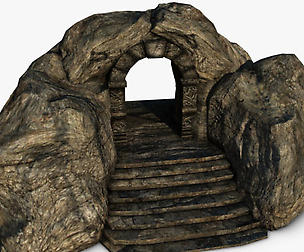 Ancient rock entrance