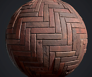 Free Herringbone Brick material