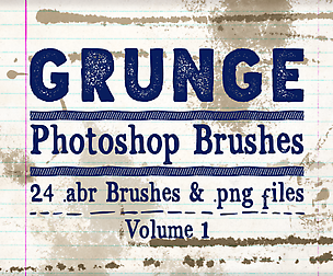 Grunge Photoshop Brushes Volume 1