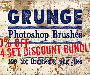 Grunge Photoshop Brushes Bundle