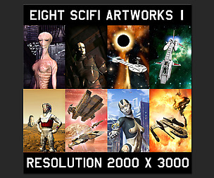 Eight scifi artworks 1