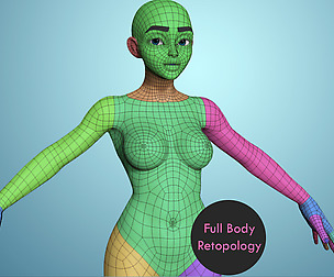 **Tier 1** Retopologize the Rest of the Body