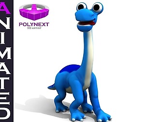 Cartoon Diplodocus Dinosaur