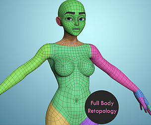 **Tier 2** Retopologize the Rest of the Body