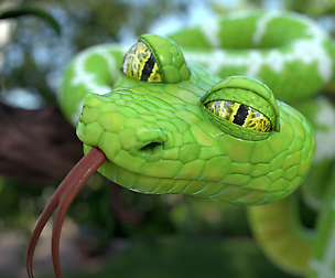 Cartoon snake