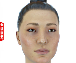 Average Asian Female Head