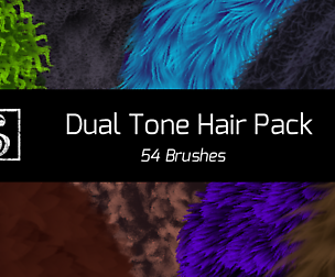 Shrineheart's Dual Tone Hair - 54 Brushes