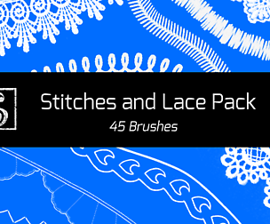 Shrineheart's Stitches and Lace - 45 Brushes