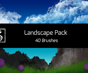 Shrineheart Landscape Pack - 40 Brushes