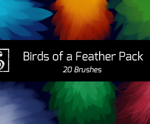 Shrineheart's Birds of a Feather Pack - 20 Brushes