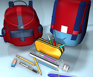 Backpack and school-case 2