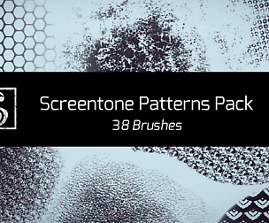 Shrineheart's Screentones Patterns - 38 Brushes