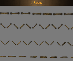 Stitch Brushes for Manga Studio 5 - 18 Brushes