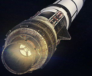 Space sci-fi space rocket ship