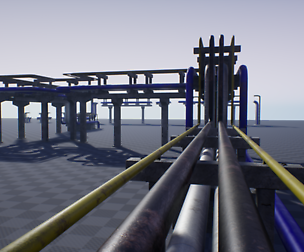 Modular Industrial Pipe Concrete Trestle