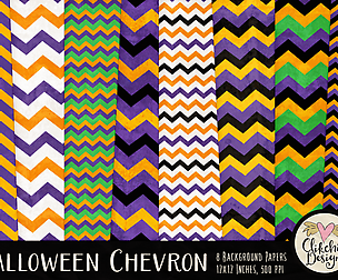Halloween Chevron Background Textures