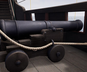 Ship cannon Gameready