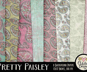 Pretty Paisley Background Textures
