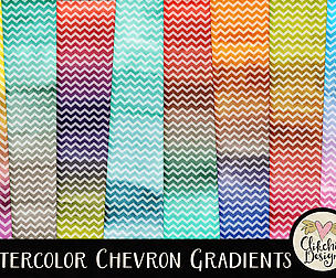 Watercolor Chevron Background Textures