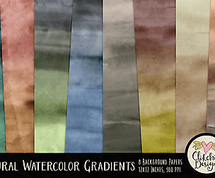 Natural Watercolor Gradient Background Textures