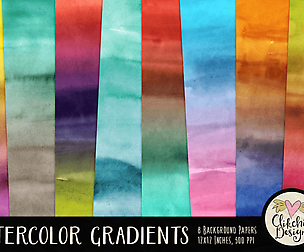 Watercolor Gradients Background Pack