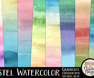 Pastel Watercolor Gradient Background Textures