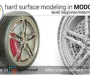 Hard surface modeling in MODO