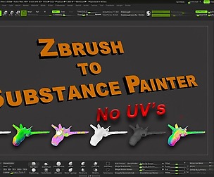 ZBrush 2018/4R8 to Substance Painter-NoUV