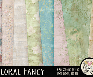 Floral Fancy Shabby Background Textures
