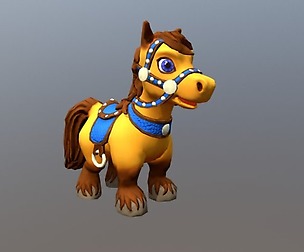 Cartoon Talking Horse