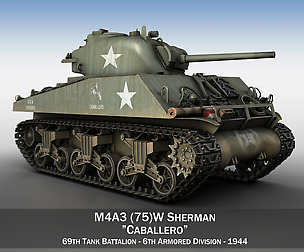 M4A3 75mm - Sherman - Caballero