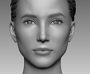 Head Base Mesh Female 3D model