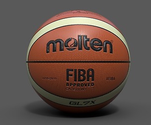 Molten Official Basketball World Cup Ball 3D model