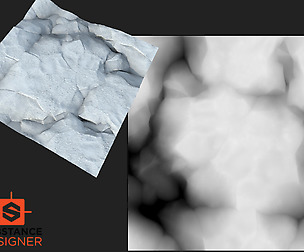 Rock height generator for Substance Designer