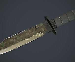 Survival Knife for Games and VR
