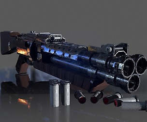 Three Barrel Shotgun