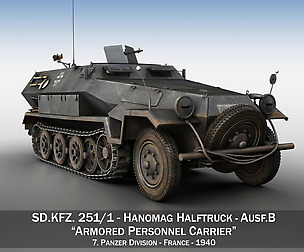 SD.KFZ 251/1 Ausf.B - Halftruck - 7PD