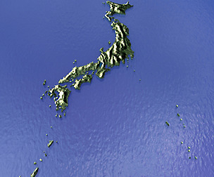 Japan 3D map