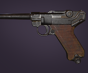 Luger P.08 well worn