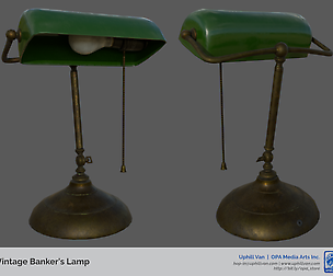 Vintage Banker's Lamp