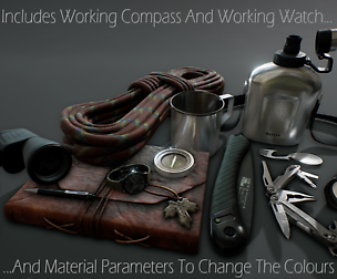 Explorers Survival Kit and Tools