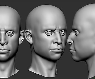 Male face base