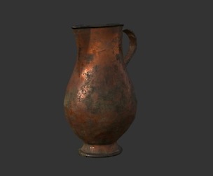 old copper jug (старый медный кувшин)