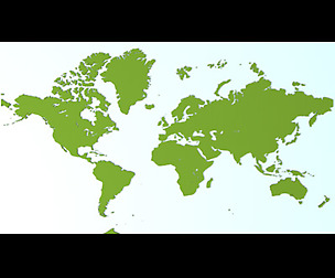 World 3D map