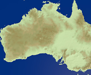 Australia elevation