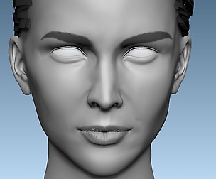 Head Base Mesh Female 3D model